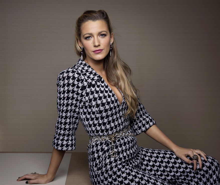 In this Oct. 16, 2017 file photo, Blake Lively poses for a portrait in New York to promote her latest film, "All I See Is You," where she plays a blind woman who regains her sight. (Photo by Taylor Jewell/Invision/AP)