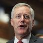Rep. Mark Meadows is a North Carolina Republican and leader of the hard-line House Freedom Caucus. (Associated Press/File)