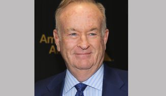 Bill O&#39;Reilly attends The Hollywood Reporter&#39;s &amp;quot;35 Most Powerful People in Media&amp;quot; celebration at the Four Seasons Restaurant on Wednesday, April 6, 2016, in New York. William Morris Entertainment announced Thursday that it would not be working with the former Fox News host and best-selling author on “future deals.” The agency said it would honor projects “under contract.” O’Reilly has for years been one of the most popular nonfiction writers in the country. He has sold millions of copies through his historical “Killing” series, including “Killing Kennedy” and “Killing Lincoln.”  (Photo by Andy Kropa/Invision/AP)