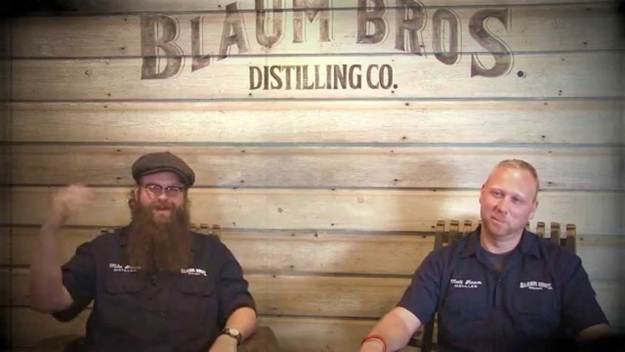 Brothers Mike and Matthew Blaum of Blaum Brothers Distilling Co. in Galena, Illinois. (YouTube)