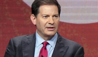 FILE - In this Aug. 11, 2016 file photo, author and producer Mark Halperin appears at the Showtime Critics Association summer press tour in Beverly Hills, Calif.  Halperin’s publisher has canceled the book he was to co-write about the 2016 election. Penguin Press announced Thursday, Oct. 26, 2017, that the decision was made after learning of allegations of sexual harassment. (Photo by Richard Shotwell/Invision/AP, File)