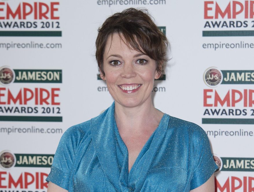 FILE - In this file photo dated Sunday, March 25, 2012, actress Olivia Colman arrives for the Jameson Empire Awards in London. Colman will play Queen Elizabeth II it is announced Friday Oct. 27, 2017, for the third and fourth seasons of the award-winning Netflix series about the British monarch's long reign.(AP Photo/Jonathan Short, FILE)