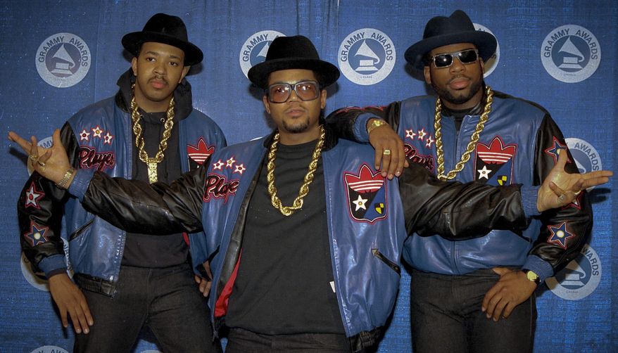 FILE--This photo from Oct. 7, 1986 shows Run-D.M.C.'s Jason Mizell, known as Jam-Master Jay, as he pose during an anti-drug rally at New York's Madison Square Garden. Fifteen years after he was killed in a New York City recording studio, police seem no closer to solving the crime. (AP Photo/G. Paul Burnett, File)