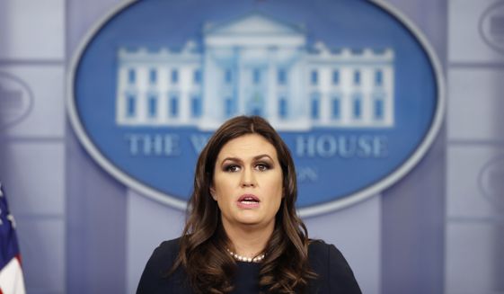 &quot;What Papadopoulos did was lie, and that&#39;s on him, not the campaign,&quot; said White House press secretary Sarah Huckabee Sanders. (Associated Press)