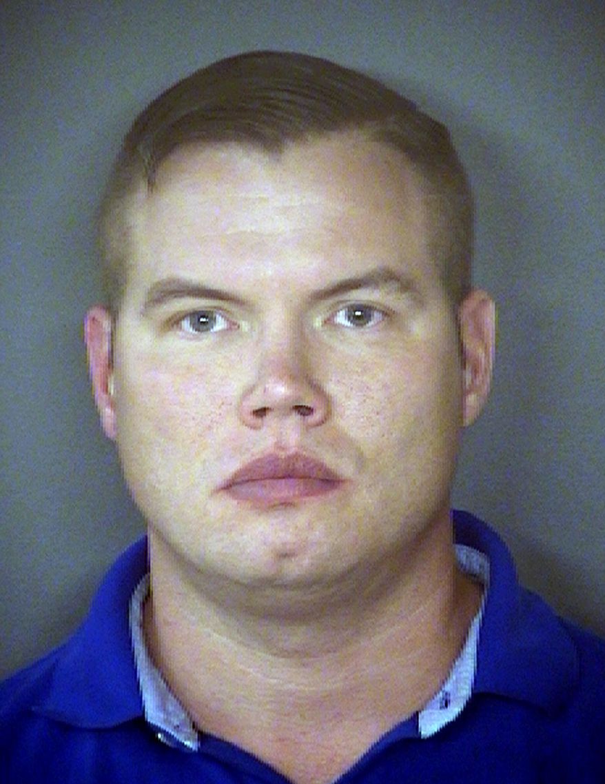 This undated photo provided by the Bexar County sheriff's office shows James Chalkley. Chalkley and his 22-year-old wife Cheyanne Chalkley are being held Tuesday, Oct. 31, 2017, on injury to a child charges. Investigators say Chalkley and his wife punished their three young children by forcing one to brush her teeth with cat feces, using a shock collar as punishment and beating them with a thorny switch. (Bexar County sheriff's Office via AP)