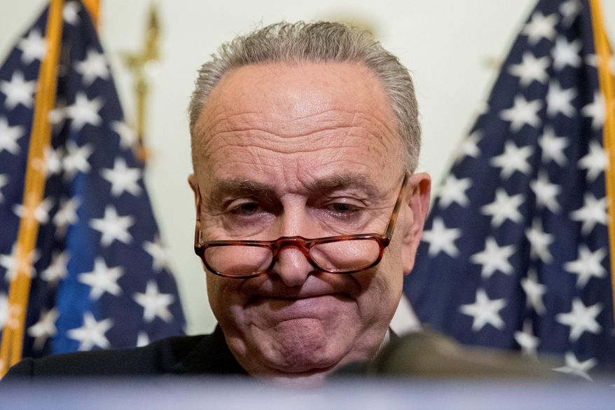 Senate Minority Leader Charles E. Schumer, New York Democrat, helped create the Diversity Visa Lottery. (Associated Press/File)
