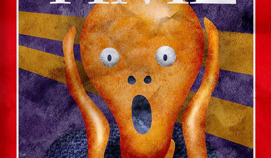 Time Magazine Primal Scream Illustration by Greg Groesch/The Washington Times