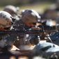 U.S. Army soldiers hone their long-distance marksmanship skills as they train at Ft. Benning in Columbus, Georgia, Oct. 17, 2017. (AP Photo/John Bazemore) ** FILE **