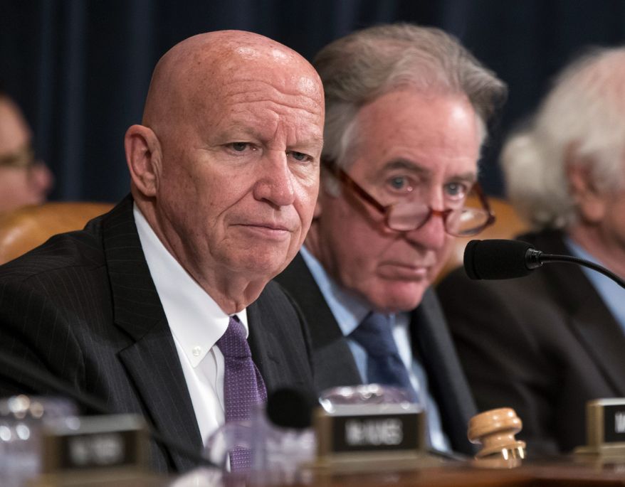 A White House cabal called the &quot;Tax Team&quot; has kept pressure on House Ways and Means Committee Chairman Kevin Brady (left) to stay in sync with President Trump&#39;s priorities. (Associated Press)