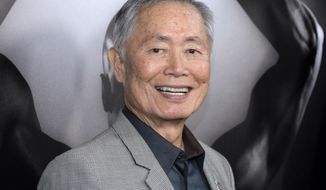 FILE - In this March 15, 2016 file photo, actor George Takei attends the premiere of &amp;quot;Mapplethorpe: Look at the Pictures&amp;quot; in Los Angeles, Calif. &amp;quot;Star Trek&amp;quot; actor Takei has denied he groped a struggling model in 1981.  Takei said Saturday, Nov. 11, 2017, in a series of tweets that events described in an interview with Scott R. Brunton “simply did not occur.” He says he didn’t know “why he has claimed them now.”  (Photo by Phil McCarten/Invision/AP, File)