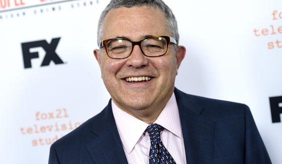 FILE - In this April 4, 2016 file photo, author and CNN commentator Jeffrey Toobin arrives at the &amp;quot;American Crime Story: The People v. O.J. Simpson&amp;quot; For Your Consideration event in Los Angeles. Toobin’s next book will be a probe into Donald Trump’s election. Doubleday announced Tuesday that the book was currently untitled and no release date has been set. (Photo by Chris Pizzello/Invision/AP, File)