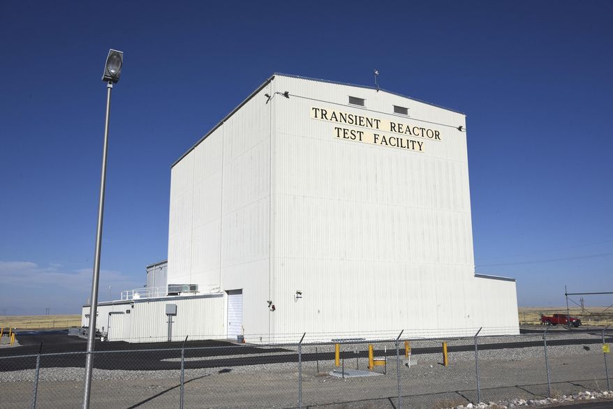 This Tuesday, Nov. 14, 2017 photo provided by the Idaho National Laboratory shows the Idaho National Laboratory Transient Reactor Test Facility in Idaho Falls, Idaho. The U.S. Department of Energy says the facility at the Idaho National Laboratory began operating Tuesday for the first time since it went on standby status in 1994. (Chris Morgan/Idaho National Laboratory via AP)