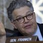 Sen. Al Franken, Minnesota Democrat, is accused of unwanted kissing and groping of a television and radio host more than a decade ago. (Associated Press/File)