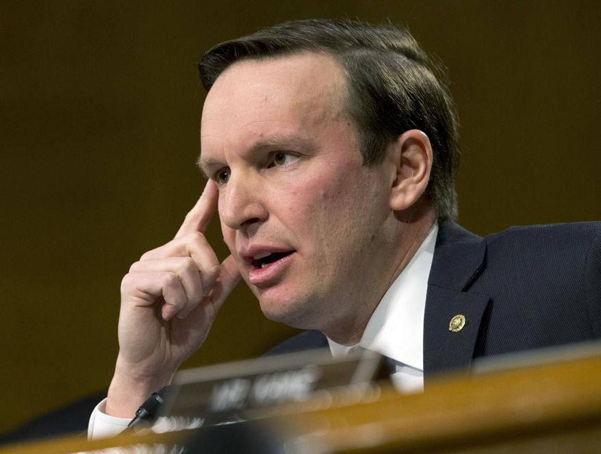 Sen. Chris Murphy, Connecticut Democrat, is shown during a committee hearing on Capitol Hill in Washington on Jan. 11, 2017. (Associated Press) ** FILE **
