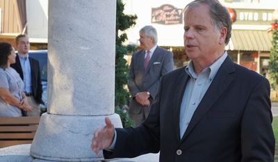 Alabama Democratic Senate candidate Doug Jones, buoyed by sexual misconduct accusations against Republican opponent Roy Moore, is within striking distance of making history three weeks out from the Dec. 12 special election. (Associated Press/File)