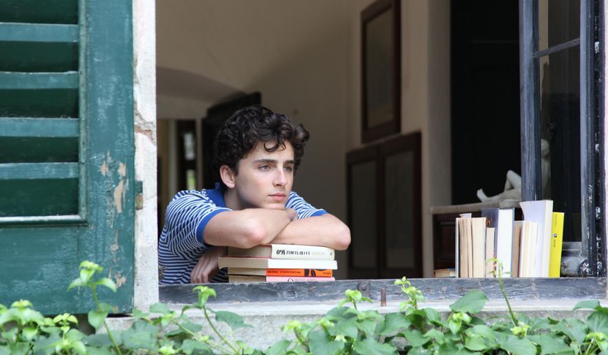 This image released by Sony Pictures Classics shows Timothée Chalamet in a scene from "Call Me By Your Name." (Sony Pictures Classics via AP)