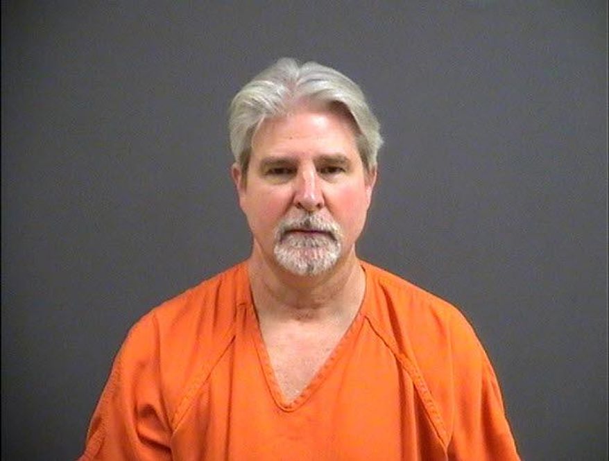 This photo provided by Chesterfield County, Va., Police shows Christopher R. Gattis. Police say Gattis shot and killed his wife, her daughter and the daughter's boyfriend at their Virginia home Thanksgiving night, Thursday, Nov. 23, 2017. (Chesterfield County, Va. Police via AP)