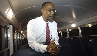 This Aug. 24, 2015 photo shows Broward School Board Superintendent Robert Runcie inside a bus in Pembroke Pines, Fla. The Florida Legislature recently changed state law to allow any resident to challenge their school district&#39;s textbooks and curricula and get a hearing before an outside mediator. Runcie, who is also the president of the state superintendents association, said the changes are &amp;quot;cumbersome.&amp;quot; Districts have always encouraged parents and residents to voice concerns about materials and curricula, he said, and the mediator is an unnecessary step. (Joe Cavatetta/South Florida Sun-Sentinel via AP)