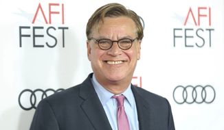 Director Aaron Sorkin arrives at the Premiere of &quot;Molly&#39;s Game&quot; at the 2017 AFI Fest Closing Night on Thursday, Nov. 16, 2017, in Los Angeles. (Photo by Willy Sanjuan/Invision/AP)