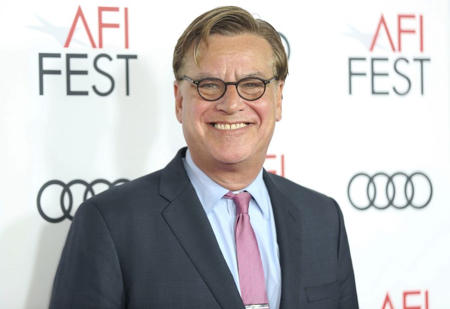 Director Aaron Sorkin arrives at the Premiere of "Molly's Game" at the 2017 AFI Fest Closing Night on Thursday, Nov. 16, 2017, in Los Angeles. (Photo by Willy Sanjuan/Invision/AP)
