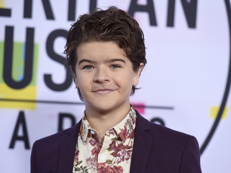 FILE - In this Nov. 19, 2017, file photo, Gaten Matarazzo arrives at the American Music Awards at the Microsoft Theater in Los Angeles. Matarazzo will star in a series of videos aimed at promoting safe driving in his native New Jersey even though he’s not old enough to get behind the wheel himself. (Photo by Jordan Strauss/Invision/AP, File)