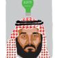 Illustration on Mohammed bin Salman by Linas Garsys/The Washington Times