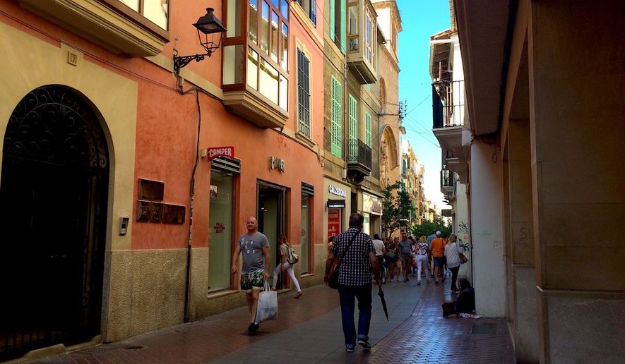 A morning stroll through Mallorca, Spain&#x27;s medieval mountain town of Soller brings coffee stops and odd notion shops.