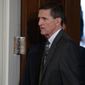 FILE - In this Feb. 13, 2017 file photo, Michael Flynn arrives for a news conference in the East Room of the White House in Washington. The Defense Intelligence Agency is refusing to publicly release a wide array of documents related to former National Security Adviser Michael Flynn, saying that turning them over could interfere with ongoing congressional and federal investigations. (AP Photo/Evan Vucci, File)