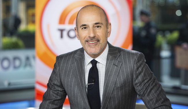 This Nov. 8, 2017, photo released by NBC shows Matt Lauer on the set of the &amp;quot;Today&amp;quot; show in New York. NBC News fired the longtime host for &amp;quot;inappropriate sexual behavior.&amp;quot; Lauer&#x27;s co-host Savannah Guthrie made the announcement at the top of Wednesday&#x27;s &amp;quot;Today&amp;quot; show. (Nathan Congleton/NBC via AP)