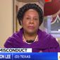 Rep. Sheila Jackson Lee of Texas appears on MSNBC for an interview about sexual misconduct allegations against lawmakers, Nov. 20, 2017. (Image: MSNBC screenshot)