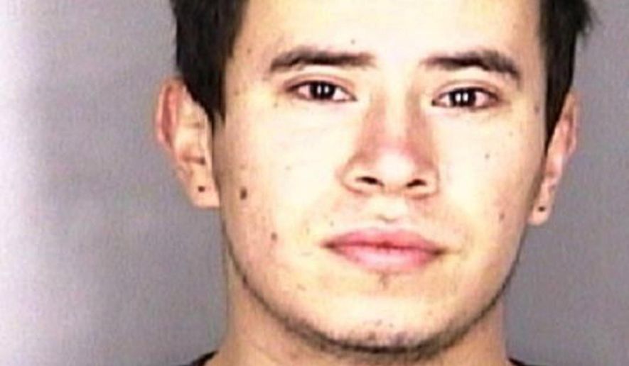 This undated file photo provided the Marion County Sheriff's office shows Cristian Acosta. Acosta, who pleaded guilty to killing his 20-year-old ex-girlfriend, has been sentenced to life in prison with no chance for parole. (Marion County Sheriff via AP, file)