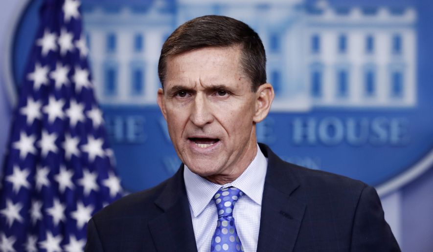 In this Feb. 1, 2017, file photo, National Security Adviser Michael Flynn speaks during the daily news briefing at the White House, in Washington. (AP Photo/Carolyn Kaster) ** FILE **