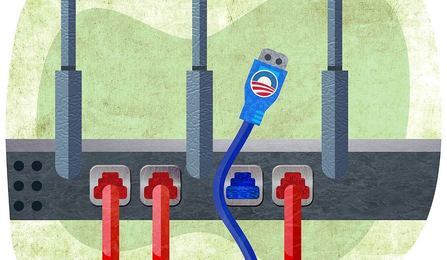 Removing Obama Net Neutrality Regulations Illustration by Greg Groesch/The Washington Times