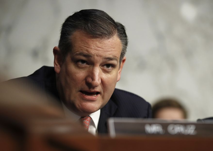 Sen. Ted Cruz, R-Texas, speaks during a Senate Judiciary Committee hearing on Capitol Hill in Washington, Wednesday, Dec. 6, 2017. (AP Photo/Carolyn Kaster)