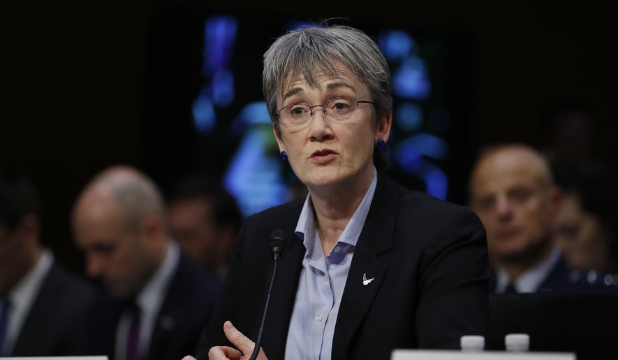 Air Force Secretary Heather Wilson testifies during a Senate Judiciary Committee hearing on Capitol Hill in Washington, Wednesday, Dec. 6, 2017. (AP Photo/Carolyn Kaster)