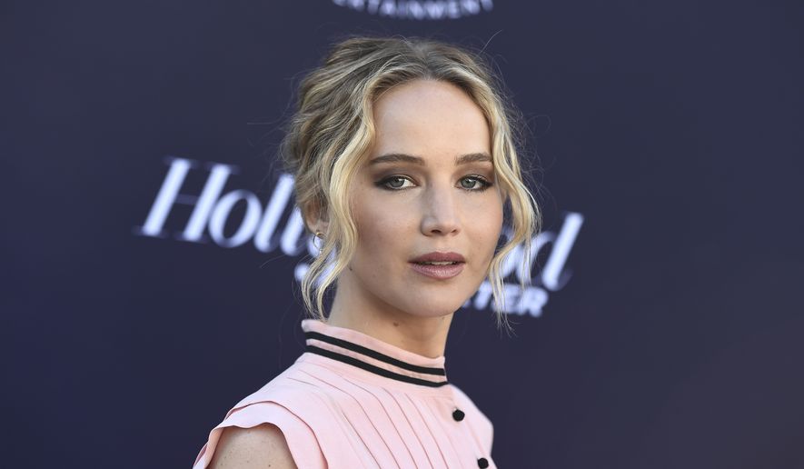 Jennifer Lawrence arrives at The Hollywood Reporter&#39;s Women in Entertainment Breakfast at Milk Studios on Wednesday, Dec. 6, 2017, in Los Angeles. (Photo by Jordan Strauss/Invision/AP) ** FILE **