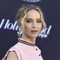 Jennifer Lawrence arrives at The Hollywood Reporter&#39;s Women in Entertainment Breakfast at Milk Studios on Wednesday, Dec. 6, 2017, in Los Angeles. (Photo by Jordan Strauss/Invision/AP)