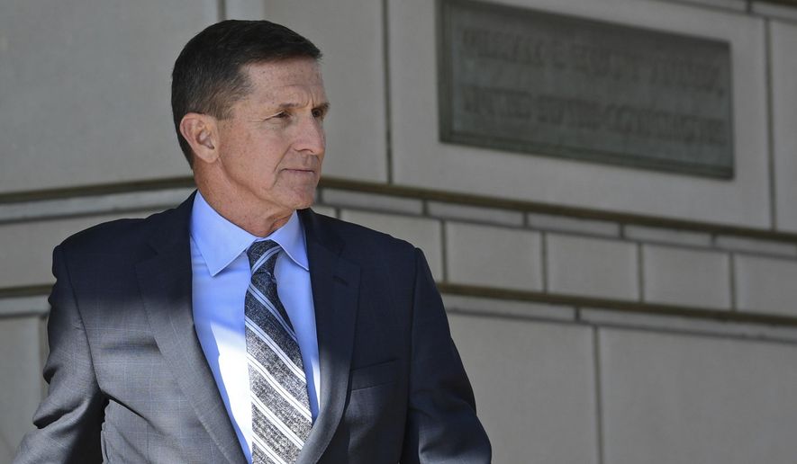 Former National Security Adviser Michael Flynn, who has pleaded guilty to lying to the FBI, has not been ruled out for a pardon from President Trump. (Associated Press/File)