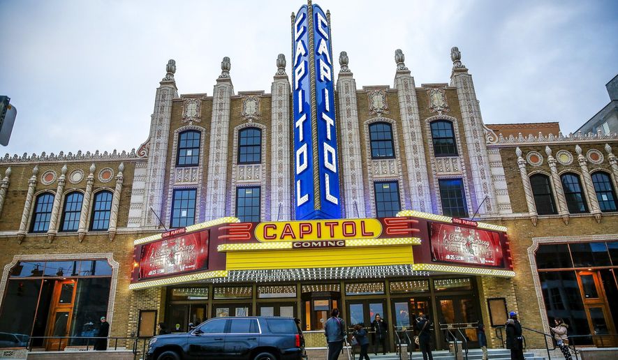 The Capitol Theatre reopened for the first time in almost 20 years after a $37 million renovation project on Thursday, Dec. 7, 2017 in downtown Flint, Mich. (Jake May/The Flint Journal-MLive.com via AP)