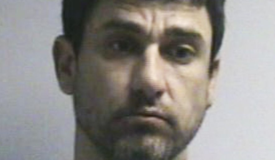 In this photo provided by the Oklahoma Department of Corrections, Boyd R. Quisenberry is pictured in a photo dated July 17, 2017. Quisenberry was allegedly shot by his wife as he allegedly tried to attack her with a knife, two days after he was placed on probation, instead of jailed for assaulting and threatening to kill her, according to District Attorney David Prater. (Oklahoma Department of Corrections via AP)