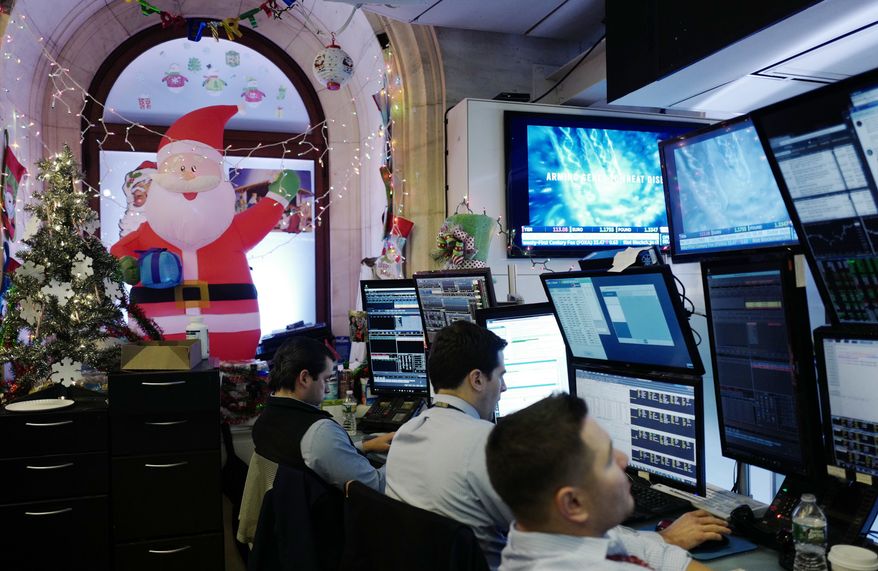 Analysts said President Trump, the Republican-run Congress and the promise of tax cuts deserved much of the credit for the stock market blastoff, but they also said the solid economy provided the launchpad. (Associated Press/File)