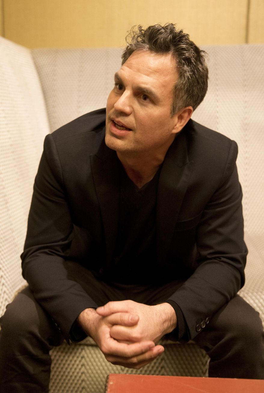 In this Dec. 8, 2017 photo, actor and environmental advocate Mark Ruffalo speaks during an interview in Atlanta. Ruffalo said he is disgusted with President Donald Trump’s plan to shrink two sprawling Utah national monuments by nearly two-thirds and said that Trump’s decision was a “slap in the face” to Native Americans. (AP Photo/John Bazemore)
