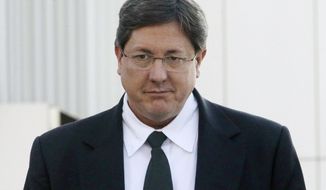 FILE - In this Jan. 21, 2015, file photo, Lyle Jeffs leaves the federal courthouse in Salt Lake City. The former polygamous sect leader was sentenced Wednesday, Dec. 13, 2017, to nearly five years for his role in carrying out an elaborate food stamp fraud scheme and for escaping home confinement while awaiting trial. (AP Photo/Rick Bowmer, File)