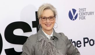 Actress Meryl Streep attends the premiere of &quot;The Post&quot; at The Newseum on Thursday, Dec. 14, 2017, in Washington. (Photo by Brent N. Clarke/Invision/AP) 