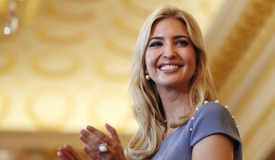 In this June 27, 2017, file photo, Ivanka Trump applauds during an event in Washington. (AP Photo/Jacquelyn Martin, File)