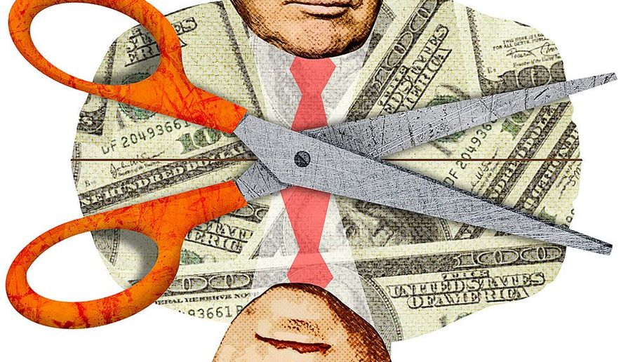 Mirror Tax Cut Plans Illustration by Greg Groesch/The Washington Times