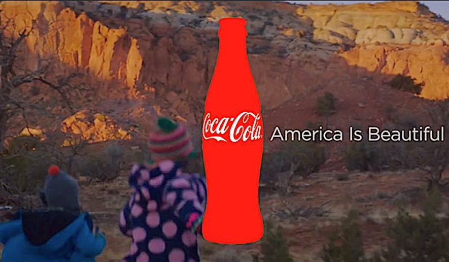 An image from Coke&#39;s &quot;America is beautiful&quot; ad is part of an advertising genre that is openly hostile to President Trump and his policies. (Adweek)