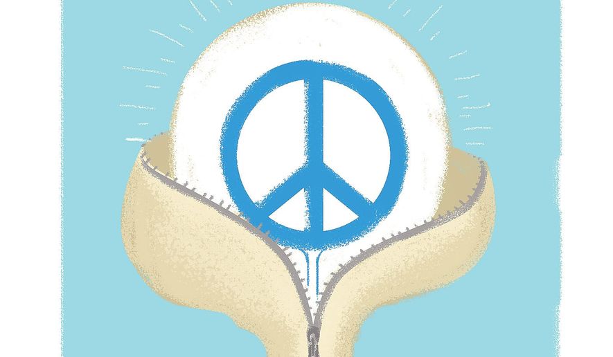 A Better Idea for Peace Illustration by Linas Garsys/The Washington Times
