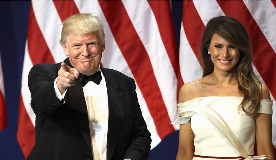 The press had pondered the possibility of a &quot;shadow government&quot; against President Trump even before he was even inaugurated. Mr. Trump and first lady Melania Trump are seen here at an inaugural gala. (Associated Press)