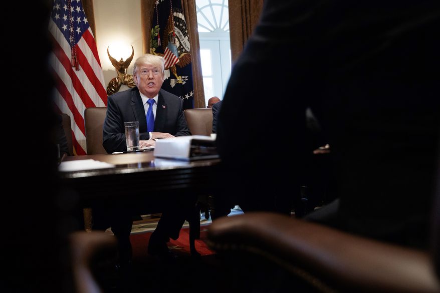 President Donald Trump speaks during a cabinet meeting at the White House, Wednesday, Dec. 20, 2017, in Washington. (AP Photo/Evan Vucci) **FILE**